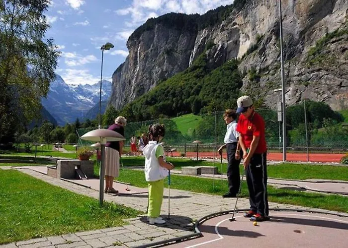 Beautiful Staubbach In A Charming Lauterbrunnen